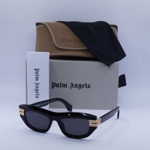 Palm Angels PERI10E CLAIRE 1007 Cat Eye Sunglasses - Black/Dark Grey - Picture 4 of 9